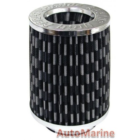 Long Air FIlter Chrome/Carbon