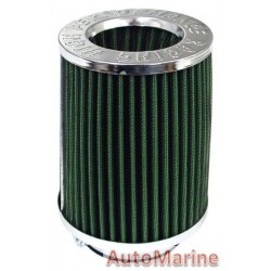 Long Air FIlter Chrome/Green