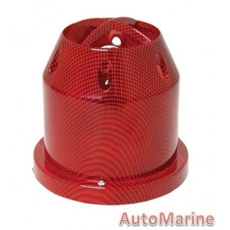 Air FIlter - Plastic Cover - 76mm - Red