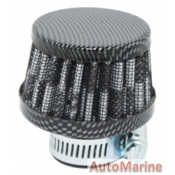 Air Filter Breather - 25mm - Carbon