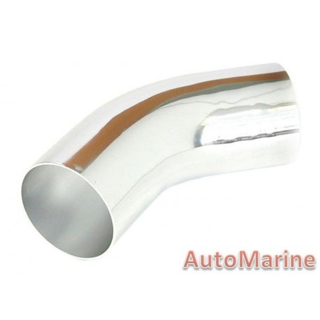 Induction Pipe - 45 Degree - Chrome