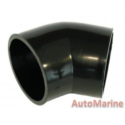 Rubber Joining Sleeve - 45 Degree - Black