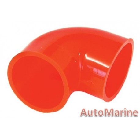 Rubber Joining Sleeve - 90 Degree - Red