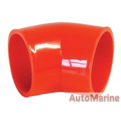 Rubber Joining Sleeve - 45 Degree - Red