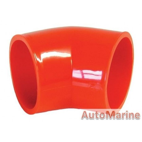 Rubber Joining Sleeve - 45 Degree - Red