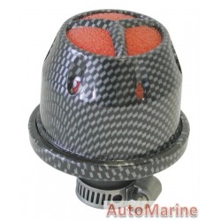Air Filter Breather - 12mm - Carbon