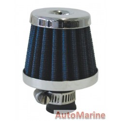 Air FIlter Breather - 12mm - Blue