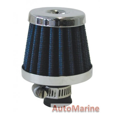 Air FIlter Breather - 12mm - Blue
