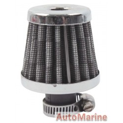 Air Filter Breather - 12mm - Carbon