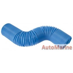 Plastic Concertina Air Hose - Blue