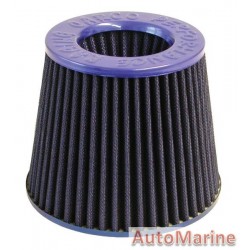 Open Top Cone Air FIlter - 63mm - Blue