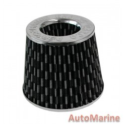 Open Top Cone Air FIlter - 63mm - Carbon