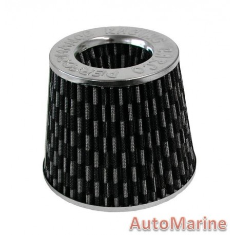 Open Top Cone Air FIlter - 63mm - Carbon