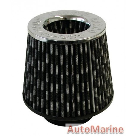 Open Top Air Filter - 76mm - Carbon