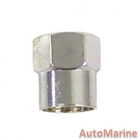 Valve Cap - Silver - 100 Pieces