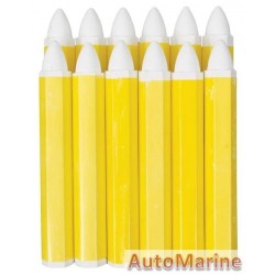 Tyre Marking Crayon - White - 12 Piece