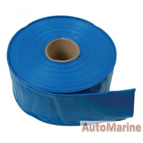 PVC Flat Hose - Blue - 38.1mm x 20m