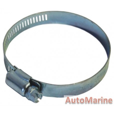 Galvanised Hose Clamp - 52 to 76mm