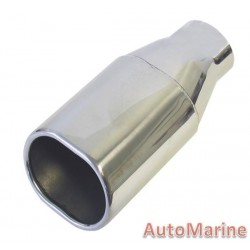 Oval Exhaust Tail Piece - 64mm Inlet