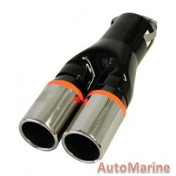 Twin Exhaust Tail Piece - 58mm Inlet