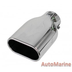 Oval Exhaust Tail Piece - 60mm Inlet