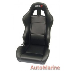 Reclining Racing Seat - Carbon Black