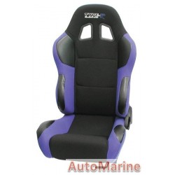 Reclining Racing Seat - Blue / Black