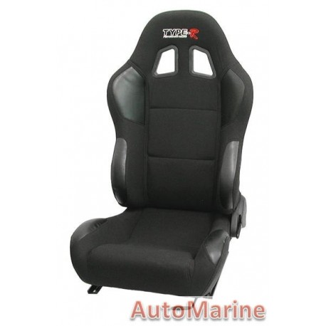 Reclining Racing Seat - Black