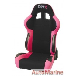 Reclining Racing Seat - Pink / Black