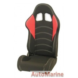 Reclining Racing Seat - Red / Black