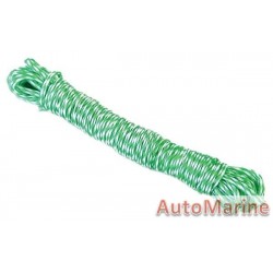 Ski Rope - Green/White - 5mm x 10m