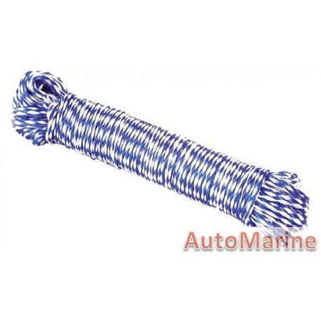 Ski Rope - Blue/White - 7mm x 20m