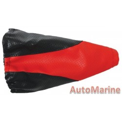 Gear Boot Cover - PVC Black / Red