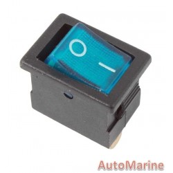 Rocker Switch - Blue - Mini