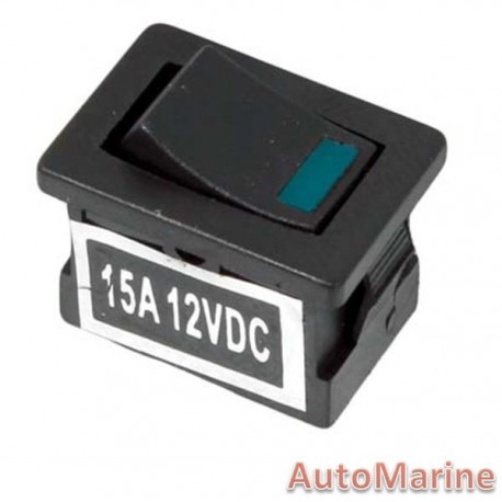 Rocker Switch - Blue - Mini