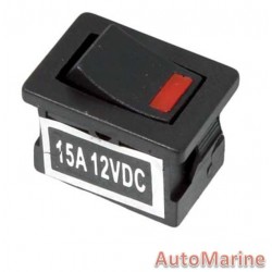 Rocker Switch - Red - Mini