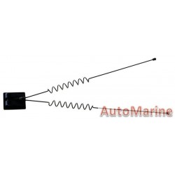 Imitation Aerial with 2 Masts - Black