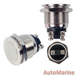 Push On / Off Momentary Switch - Waterproof - Metal IP66