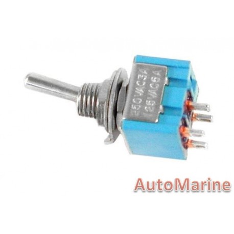 Toggle Switch - Mini - On / Off - 4 Pin