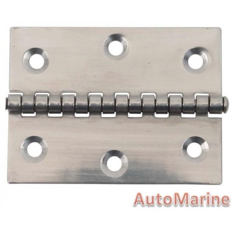 Butt Hinge - 316 Stainless Steel - 79mm x 60mm