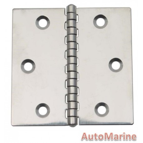 Butt Hinge - 316 Stainless Steel - 79mm x 79.2mm