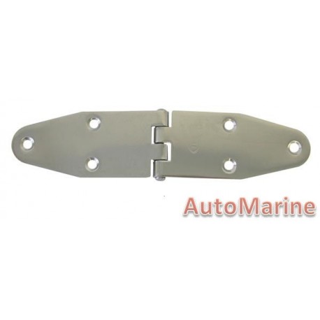 Strap Hinge (Flush Mount) - 180mm x 40mm - 316 Stainless Steel