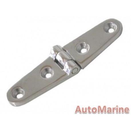 Strap Hinge - 100mm x 25mm - Stainless Steel