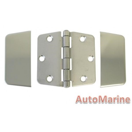 Door Hinge - 74mm x 74mm - Stainless Steel