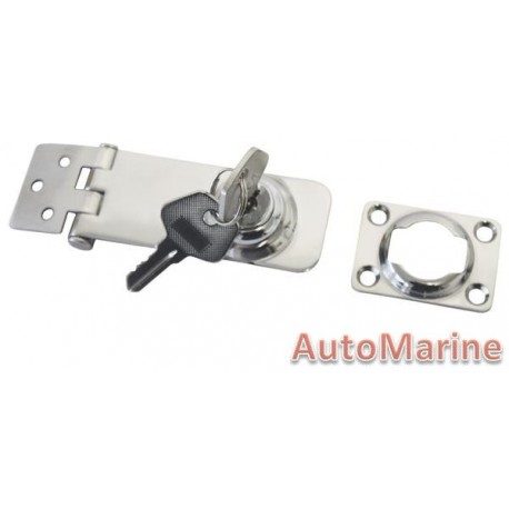 Hasp and Staple - 80mm x 30mm - Stainless Steel