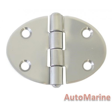 Round Hinge - 67mm x 48mm - Stainless Steel