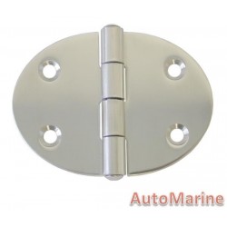 Round Hinge - 78mm x 56mm - Stainless Steel