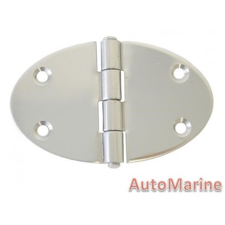 Round Hinge - 90mm x 56mm - Stainless Steel
