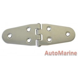 Round Side Hinge - 140mm x 40mm - 316 Stainless Steel