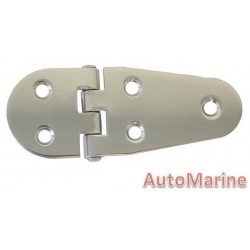Round Side Hinge - 108mm x 40mm - 316 Stainless Steel